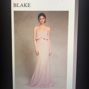 Jenny Yoo Blake Dress Sz 4, Color Whipped Apricot
